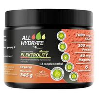 Aliness ALLHydrate Elektrolitai + B-kompleksas Metil, Mango - 345 g