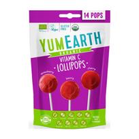 YumEarth Ledinukai su vitaminu C Vyšnia, St RAW uogos ir avietės - 14 vnt.