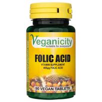 Veganicity Folio rūgštis 400 mcg - 90 tablečių