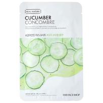 The Face Shop Real Nature, Lakštinė kaukė su agurkais - 20 g