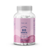 Pure Lab vitaminas D3 4000 TV - 240 kapsulių