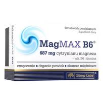 Olimp MagMAX B6 (Magnio citratas 687 mg + Vit. B6 ir tiaminas) - 50 tablečių