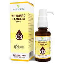 Medverita Vitaminas D3 2000 TV iš lanolino - 30 ml