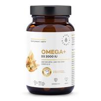 Aura Herbals Omega+ Vitaminas D3 2000 TV - 60 kapsulių