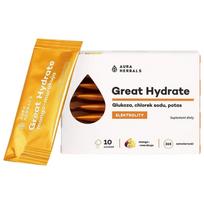 Aura Herbals Great Hydrate Electrolytes, Mango - pasiflorų vaisiai - 10 paketėlių