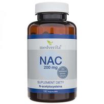 Medverita NAC N-acetilcisteinas 200 mg - 180 kapsulių