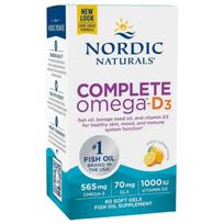 Nordic Naturals Complete Omega-D3, Citrina - 60 kapsulių