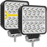 Sufemotec Led Darbiniai Žibintai Su Geltona Šviesa 11,5 Cm 12 V 2 Vnt.