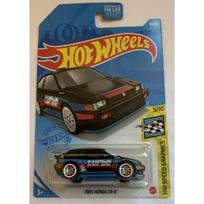 Hot Wheels Mainline Modeliukas 1985 Honda CR-X Turbo Black Long Card HW Speed Graphics (yra Sandėlyje)