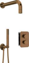 Deante potinkinis termostatinis dušo komplektas BOX, BXYZCEBT, Brushed bronze