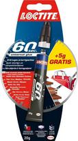Universalūs klijai Loctite 60 sek., 0,02 kg, skaidrios spalvos.