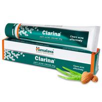 Himalaya Clarina Kremas nuo spuogų 30g Kontroliuoja spuogus Mažina dėmes ir randus Saugiai