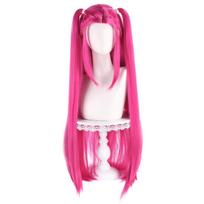 Demonų medžiotojų Mira Cosplay perukai 100 cm rožiniai sintetiniai plaukai Helovino vakarėlio pasirodymo perukas moterims filmo vaidmens žaidimo aksesuaras One Size rožinė