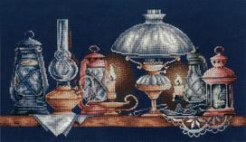 Aukštos kokybės siuvinėjimo rinkinys: Aida 14 ct, 28 spalvų, 40.5x21 cm