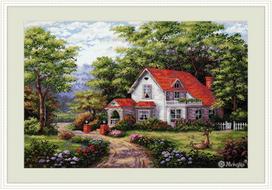 Kryželiu siuvinėjimo rinkinys „Sterling Estate“, Aida 16, DMC, 30×44,5 cm