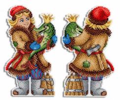 Siuvinėjimo rinkinys „Jemelijos noras“ – plastikinis kanvas Aida 14, 19×11 cm