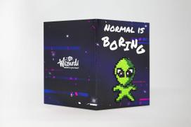 Deimantinės mozaikos atvirukas „Normal is Boring“ – kūrybinis rinkinys