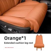 New Car Seat Leg Support Extension Suede Universal Auto Seat Extender Leg Cushion For Driver Memory Foam Seat Padding Mat Cover oranžinė