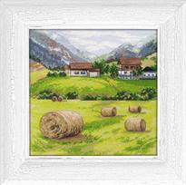 Toskana – kryželiu siuvinėjimo rinkinys, Zweigart 16, 20x20 cm, 24 spalvos