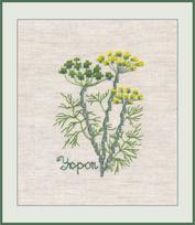Kryželiu siuvinėjimo rinkinys „Krapai“ su tirpia drobe, mini 9×6,4 cm