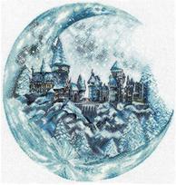Kryželiu siuvinėjimo rinkinys „Mėnulio pilis“, Aida 18ct, 30 sp., 25×26 cm