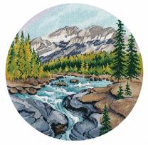 Kryželių siuvinėjimo rinkinys „Johnston Canyon“, 20×20, 25 spalvų, 16 ct