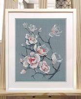 Kryželiu siuvinėjimo rinkinys „Švelni magnolija“
