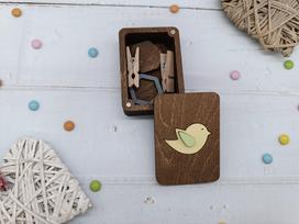 Medinė dėžutė Little Bird KF057/33 papuošalams