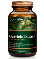 Doctor Life Graviola ekstraktas 500 mg – 100 kapsulių