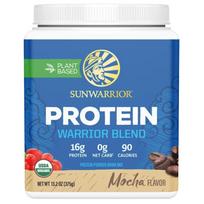 Sunwarrior Warrior Blend Protein, Augaliniai baltymai, Mocha - 375 g