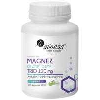 Aliness Organinis magnio TRIO 120 mg vitaminas B6 – 100 kapsulių