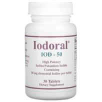 Optimox Iodoral yra maisto papildas tabletėse. Jodo šaltinis kalio jodido pavidalu. 1 tabletėje yra 50 mg gryno jodo.