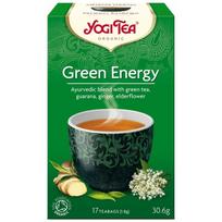 Yogi Tea Žalioji energija, Žolelės, Guarana ir kombučia - 17 paketėlių