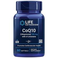 Life Extension CoQ10 100 mg su d-limonenu - 60 kapsulių