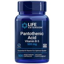 Life Extension Pantoteno rūgštis 500 mg - 100 kapsulių