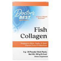 Doctor's Best Žuvų kolagenas su natikoliu - 30 paketėlių x 5 g