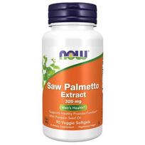 Now Foods Saw Palmetto ekstraktas 320 mg + moliūgų sėklų aliejus - 90 minkštųjų gelių
