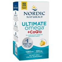 Nordic Naturals Ultimate Omega + CoQ10, Lemon - 60 kapsulių