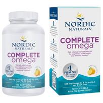 Nordic Naturals Complete Omega 3,6,9, Lemon - 120 kapsulių