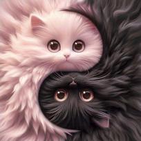 Deimantinė mozaika (Diamond Painting) Yin Yang 20x20 cm – rinkinys mėgėjams