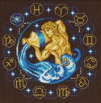 Kryželiu siuvinėjimo rinkinys Zodiakas: Vandenis – puiki dovana
