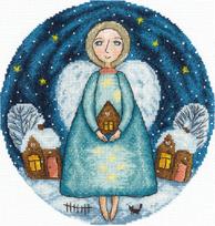 Kryželiu siuvinėjimo rinkinys Angelas sargas – puiki dovana