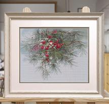 Kryželiu siuvinėjimo rinkinys „Žiema, Naujieji metai“ 35×28 cm – puiki dovana