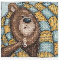 Žavingas siuvinėjimo kryželiu rinkinys „Labas rytas!“ 14,5×14 cm