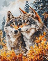 Luca-S siuvinėjimo rinkinys kryželiu „Miško globėjai“, 25×32 cm