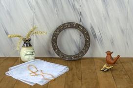 Siuvinėjimo lankelis su magnetais 18 cm – medinis venge, premium