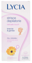 LYCIA Delicate Touch rankų ir kojų depiliacinės vaško juostelės, 20 vnt.