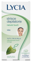 LYCIA Natural Touch veido depiliacinės vaško juostelės, 20 vnt.