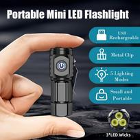 Mini LED USB žibintuvėlis