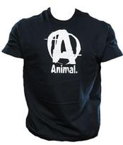 Universal Animal Basic Logo Tee Marškinėliai juodi - S dysis